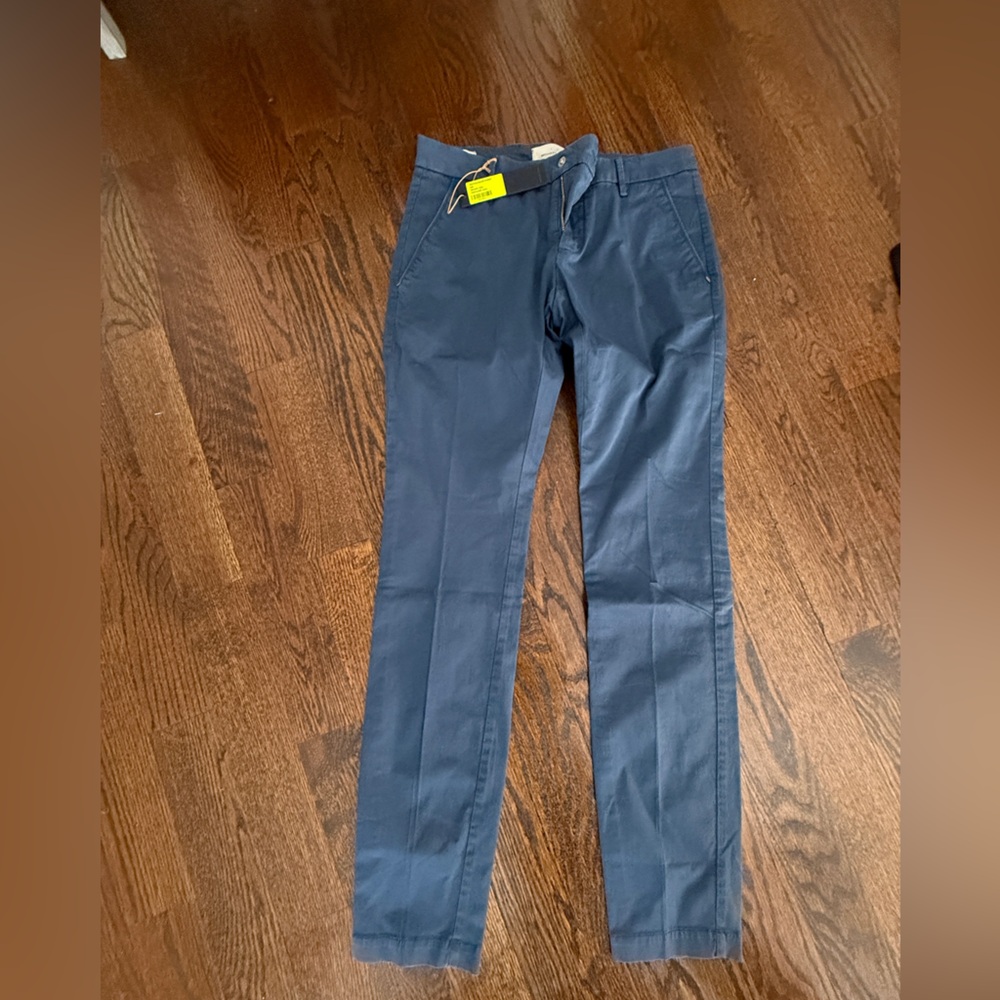 Michael Cole Lungo Men's Navy Pants Sz 30 made in Italy slim fit